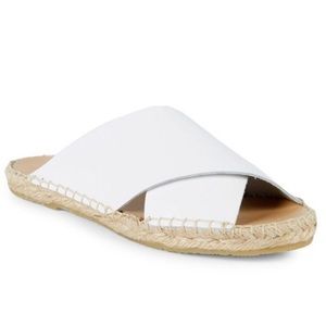 PURE NAVY Slip-On Leather Espadrilles
